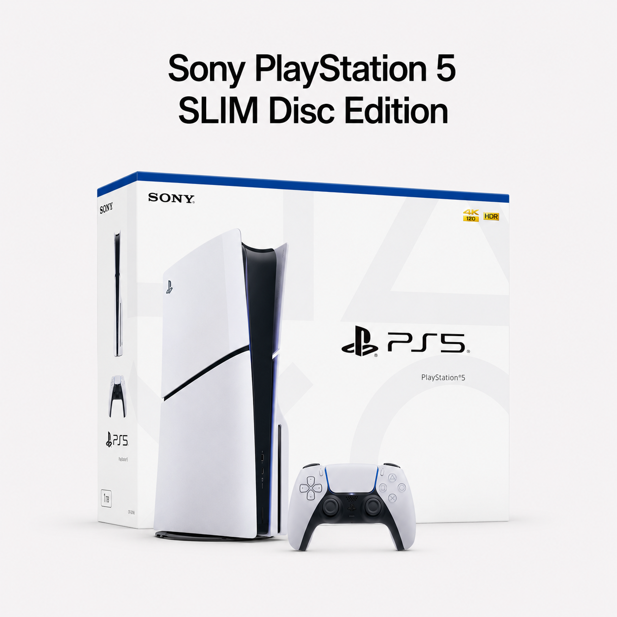 Sony PlayStation 5 SLIM Disc Edition White, 1TB, EU-Ware